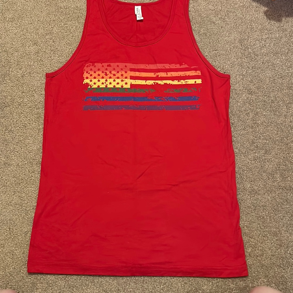 Gay pride tank top